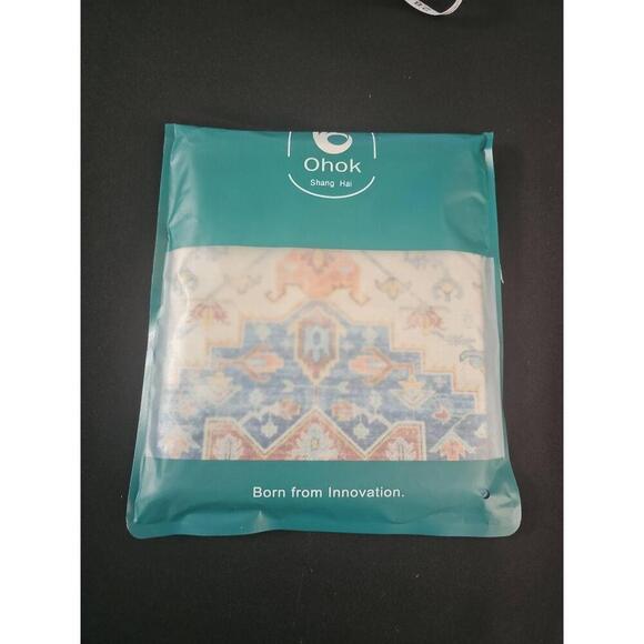 NWT Ohok Shang Hai Boho Pillow Covers Set Of 2 Mandala Design 18x18 - Picture 4 of 8